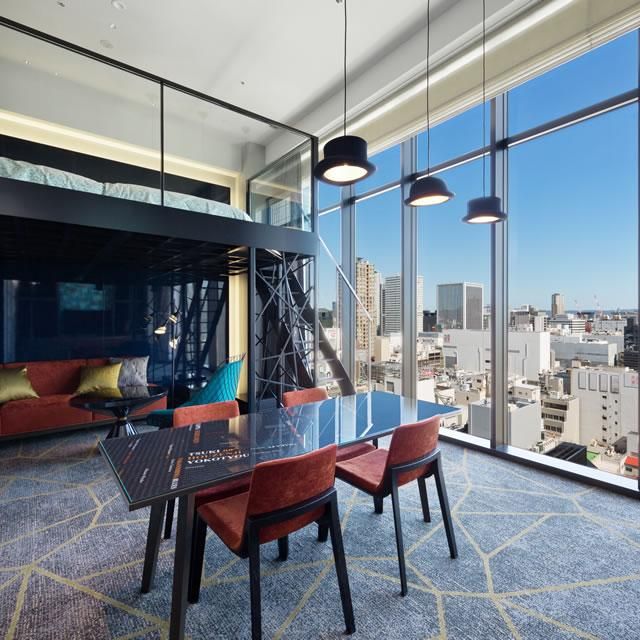 大阪/大阪エクセルホテル東急/ROOM AMEMURAツインロフトベッド/ペア1泊朝食付