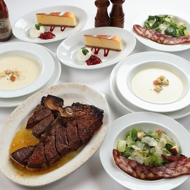 京都/ベンジャミンステーキハウス 京都店/2名様ディナープラン≪Tボーンステーキコース≫