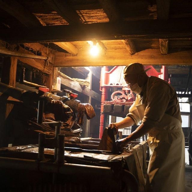 【親子でも楽しめる】静岡/明治屋醤油 /醤油搾り(火入れなし)体験、味見＋お土産付
